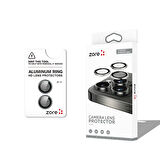 iPhone 17 Kamera Lens Koruyucu CL-12 Premium Safir Parmak İzi Bırakmayan Anti-Reflective Gri