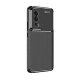 Xiaomi Poco F5 Pro Kılıf Negro Karbon Tasarım Silikon Kılıf