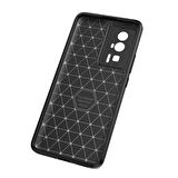 Xiaomi Poco F5 Pro Kılıf Negro Karbon Tasarım Silikon Kılıf