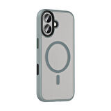 iPhone 17 Kılıf Mat Arka Yüzey Wireless Şarj Özellikli Flet M-safe Kılıf