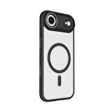 iPhone 17 Air Kılıf Wireless Şarj Özellikli Krom M-safe Silikon Kılıf