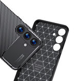 Galaxy S25 Kılıf Negro Karbon Tasarım Silikon Kılıf