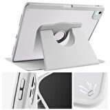 iPad Pro 12.9 2022 M2 Kılıf Termik Kalem Bölmeli Dönebilen Standlı Kılıf