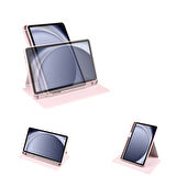 Galaxy Tab A9 Kılıf Termik Kalem Bölmeli Dönebilen Standlı Kılıf