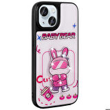 iPhone 13 Kılıf Parlayan Kabartmalı İkonik Figürlü Amas Silikon Kılıf