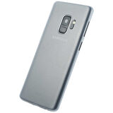 Galaxy S9 Kılıf Lollipop İnce Pürüzsüz Mat Yüzey Kılıf Transparan Beyaz