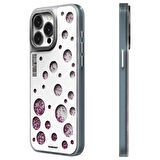 iPhone 14 Pro Max Kılıf M-safe Şarj Özellikli Şık Tasarım Renkli Benekli Kinetik Boncuklu Kılıf