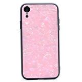 iPhone XR Kılıf Mermer Desenli Marbel Cam Silikon Kılıf