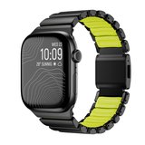 Watch 10 46mm Kordon KRD-151 Metal Silikon Kordon Siyah-Yeşil