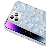 iPhone 14 Pro Max Kılıf Simli 3D Desenli Hacar Kılıf