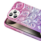 iPhone 15 Pro Kılıf Simli 3D Desenli Hacar Kılıf