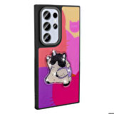 Galaxy S24 Ultra Kılıf Parlayan Kabartmalı İkonik Figürlü Amas Silikon Kılıf