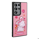 Galaxy S22 Ultra Kılıf Parlayan Kabartmalı İkonik Figürlü Amas Silikon Kılıf