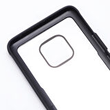 Huawei Mate 20 Pro Kılıf Kenarları Silikon Arka Kısım Temperli Cam Craft Kılıf