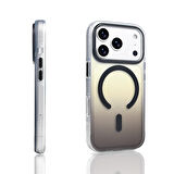 iPhone 17 Pro Kılıf M-safe Şarj Özellikli Transparan Renk Geçişli Toros Kılıf