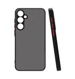 Galaxy S24 Plus Kılıf Hux Düğme ve Kapak Zıt Renk Kılıf