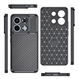 Xiaomi Redmi Note 13 Pro Kılıf Negro Karbon Tasarım Silikon Kılıf