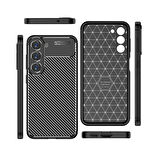 Galaxy S23 Plus Kılıf Zore Negro Karbon Tasarım Silikon Kılıf