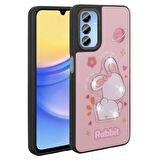 Galaxy A25 Kılıf Parlayan Kabartmalı İkonik Figürlü Amas Silikon Kılıf