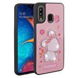 Galaxy A30 Kılıf Parlayan Kabartmalı İkonik Figürlü Amas Silikon Kılıf