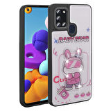 Galaxy A21S Kılıf Parlayan Kabartmalı İkonik Figürlü Amas Silikon Kılıf