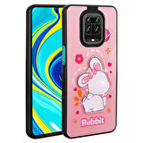 Xiaomi Redmi Note 9 Pro Kılıf Parlayan Kabartmalı İkonik Figürlü Amas Silikon Kılıf