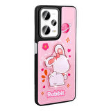 Xiaomi Redmi Note 12 Pro Plus 5G Kılıf Parlayan Kabartmalı İkonik Figürlü Amas Silikon Kılıf