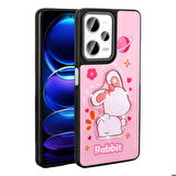 Xiaomi Redmi Note 12 Pro Plus 5G Kılıf Parlayan Kabartmalı İkonik Figürlü Amas Silikon Kılıf