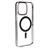 iPhone 15 Pro Max Kılıf Wireless Şarj Özellikli Sert PC Mat Riksos Magsafe Kılıf