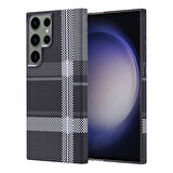 Galaxy S23 Ultra Kılıf Magsafe Şarj Özellikli Karbon Fiber Görünümlü Nekst Kılıf