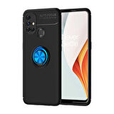 One Plus Nord N10 5G Kılıf Zore Ravel Yüzüklü Silikon Kılıf