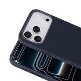 iPhone 17 Pro Kılıf M-Safe Şarj Özellikli Kumaş Tasarımlı Miami Sert PC Kılıf