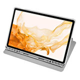 Galaxy Tab S9 Plus Kılıf Termik Kalem Bölmeli Dönebilen Standlı Kılıf