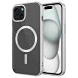 iPhone 15 Kılıf Mat Tasarımlı Magsafe Wireless Şarj Özellikli Mat Setro Kılıf