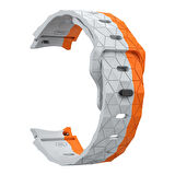 Galaxy Waych 5 44mm KRD-116 20mm Futbol Desenli Spor Tasarımlı Silikon Kordon