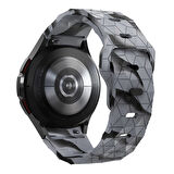 Galaxy Waych 5 44mm KRD-116 20mm Futbol Desenli Spor Tasarımlı Silikon Kordon