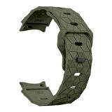 Galaxy Waych 5 44mm KRD-116 20mm Futbol Desenli Spor Tasarımlı Silikon Kordon