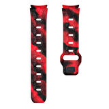 Galaxy Waych 5 44mm KRD-116 20mm Futbol Desenli Spor Tasarımlı Silikon Kordon