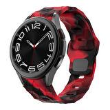 Galaxy Watch 6 40mm KRD-116 20mm Futbol Desenli Spor Tasarımlı Silikon Kordon