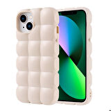 iPhone 14 Kılıf Parlak Esnek Silikon Dom Dom Kılıf