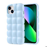 iPhone 13 Kılıf Parlak Esnek Silikon Dom Dom Kılıf