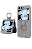 Galaxy Z Flip 5 Kılıf Kıpta Yüzüklü Flip Sert Kılıf