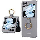 Galaxy Z Flip 5 Kılıf Kıpta Yüzüklü Flip Sert Kılıf