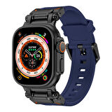 Watch 7 45mm KRD-101 Titanyum Metal Başlıklı Silikon Kordon