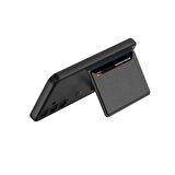 Galaxy S24 Suni Deri Arka Yüzey Sürgülü Kamera Korumalı Kartlıklı Kıpta Silikon Kılıf