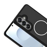 Galaxy S26 Plus Kılıf M-Safe Şarj Özellikli Metal Kamera Çerçeveli Sanremo Silikon Kılıf