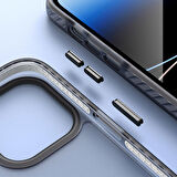 Apple iPhone 14 Pro Kılıf Mat Arka Yüzey Wireless Şarj Özellikli Zore Locik Kılıf