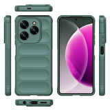 Tecno Spark 20 Pro 4G Kılıf Esnek TPU Oyuklu Arka Yüzey Tasarımlı Etnik Silikon Kılıf