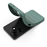 İnfinix Hot 40i Kılıf Esnek TPU Oyuklu Arka Yüzey Tasarımlı Etnik Silikon Kılıf