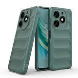 İnfinix Hot 40i Kılıf Esnek TPU Oyuklu Arka Yüzey Tasarımlı Etnik Silikon Kılıf